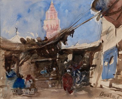 Der Markt in Boulac, nahe Kairo von Hercules Brabazon Brabazon