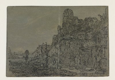 Landschaft mit steiler Klippe, kleine Version von Hercules Segers