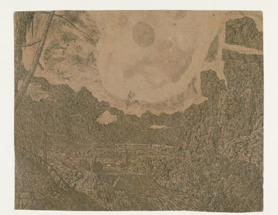 Landschaft mit Wasserfall, zweite Version von Hercules Segers