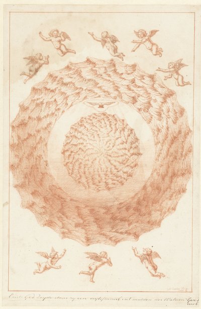 Schöpfung des Firmaments (Titel auf Objekt) Die Schöpfung (Serientitel) von Herman Coets