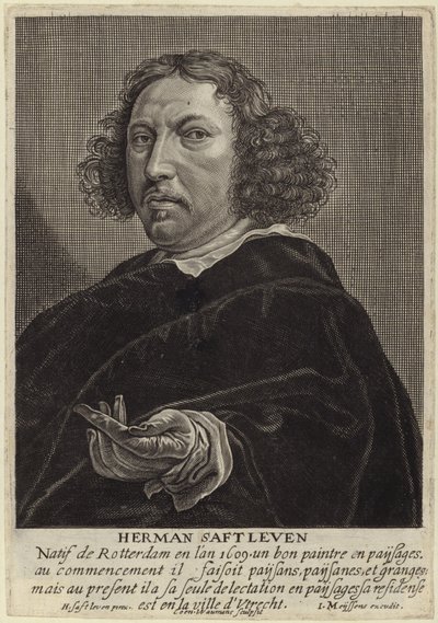 Porträt von Herman Saftleven der Jüngere von Herman the Younger Saftleven