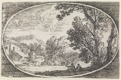 Landschaft (Nr. 21 aus der Serie: variae campestrum fantasiae) von Herman van Swanevelt