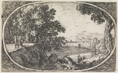 Landschaft (Nr. 24 aus der Serie: variae campestrum fantasiae) von Herman van Swanevelt