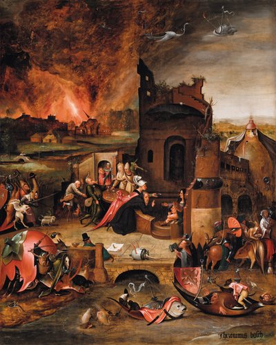 Die Versuchung des heiligen Antonius des Großen von Hieronymus Bosch