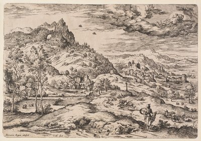Die Taufe des Eunuchen von Hieronymus Cock
