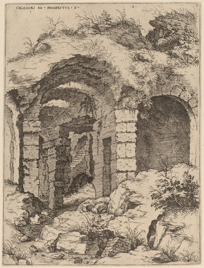 Sechste Ansicht des Kolosseums von Hieronymus Cock