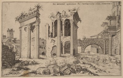 Ansicht des Forums von Nerva von Hieronymus Cock