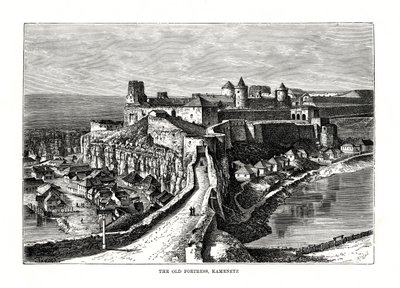 Die alte Festung, Kamenetz, Ukraine, 1879 von Hildibrand