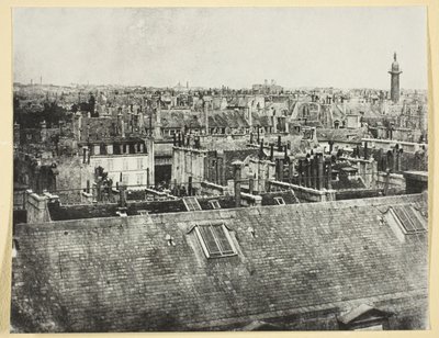 Die Dächer von Paris (Blick auf die Rue Castiglione?) von Hippolyte Bayard