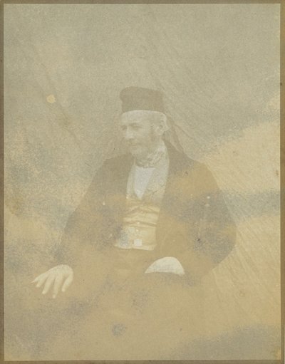 Porträt eines sitzenden Mannes mit Mütze von Hippolyte Bayard