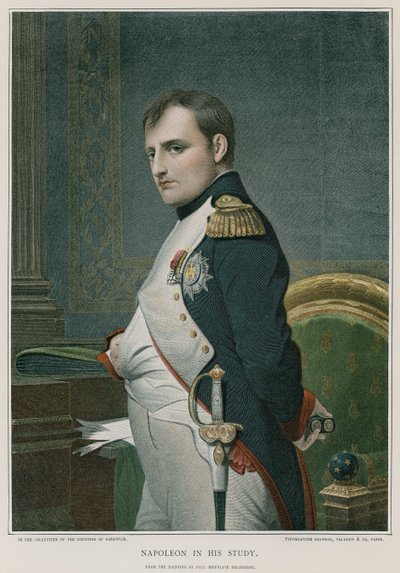 Napoleon in seinem Arbeitszimmer von Hippolyte Delaroche