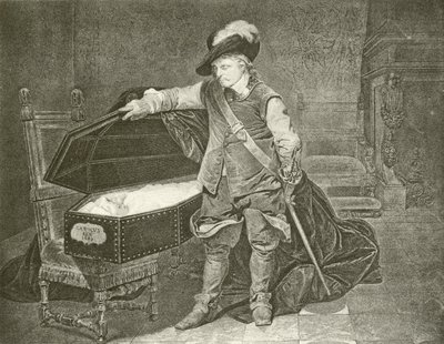 Oliver Cromwell betrachtet die Leiche von König Karl I. von Hippolyte Delaroche