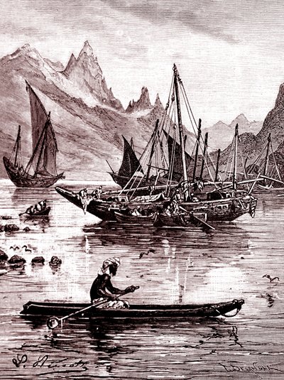Das Rote Meer (ägyptische Seite) von Hippolyte Leon Benett