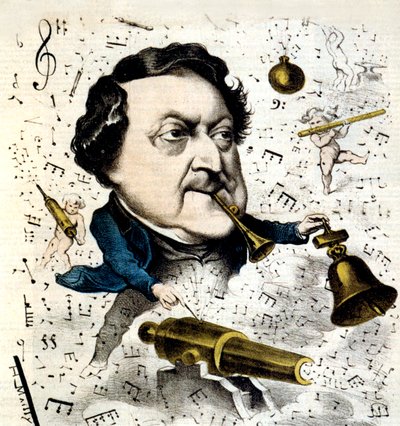 Gioacchino Rossini von Hippolyte Mailly