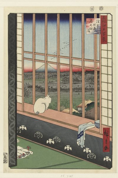 Asakusa-Reisfelder und Torinomachi-Festival von Hiroshige (I) , Utagawa