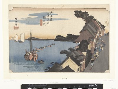 Kanagawa, bergaufwärts von Hiroshige (I) , Utagawa