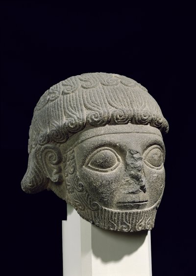 Kopf eines Gottes, aus Barak in der Türkei, 18.-17. Jahrhundert v. Chr. von Hittite