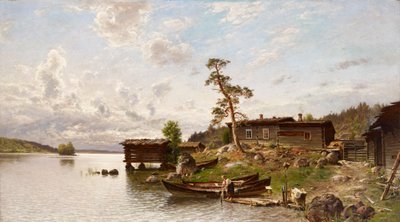 Morgenstimmung (Inselblick) von Hjalmar Munsterhjelm