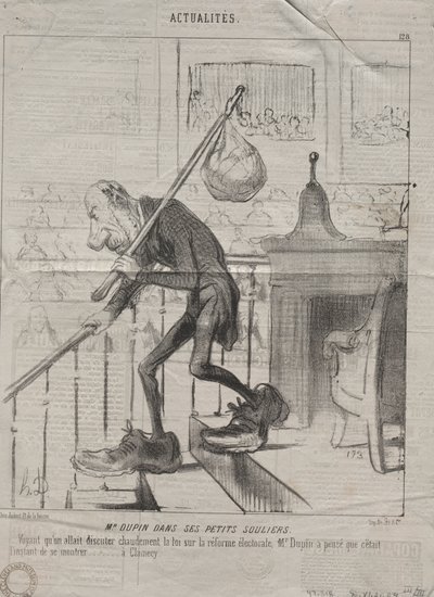 Aktualitäten (Nr. 128): Herr Dupin in seinen kleinen Schuhen von Honoré Daumier