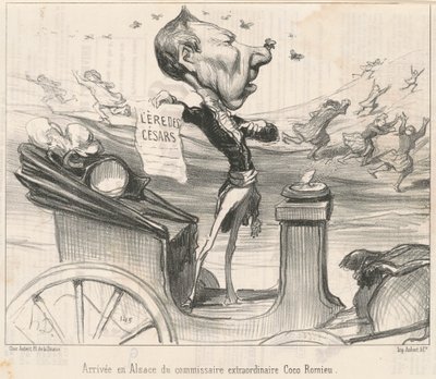 Ankunft des Kommissars im Elsass ... von Honoré Daumier