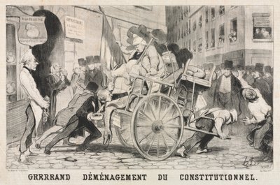 Große Entfernung der konstitutionellen Einrichtung von Honoré Daumier