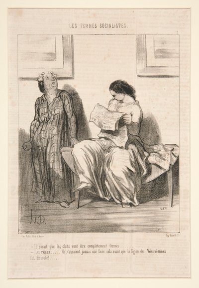Es scheint, dass die Clubs vollständig geschlossen werden von Honoré Daumier