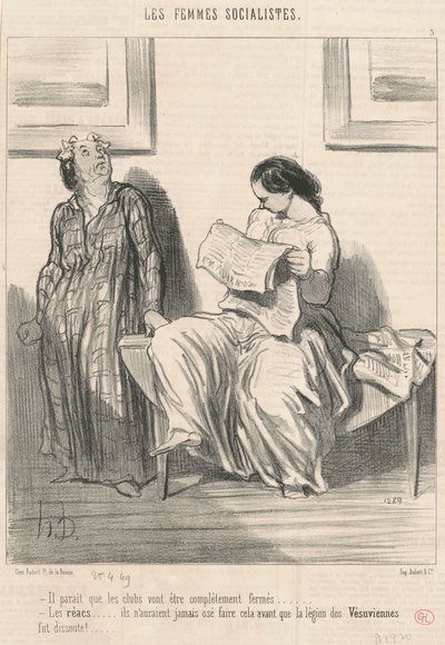 Es scheint, dass die Clubs geschlossen werden ... von Honoré Daumier