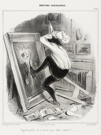 Undankbares Vaterland, du wirst mein Werk nicht haben! von Honoré Daumier