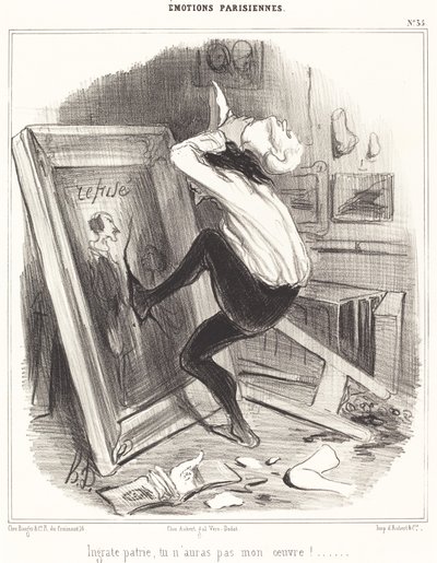 Undankbares Vaterland, du wirst mein Werk nicht haben!... von Honoré Daumier