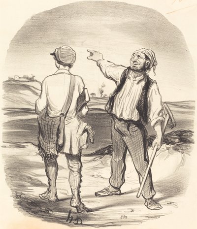 Ich habe einen Hasen gesehen... vor acht Tagen! von Honoré Daumier