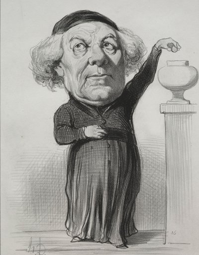 Jean Jacques Fayet, Bischof von Orleans, 1849 von Honoré Daumier