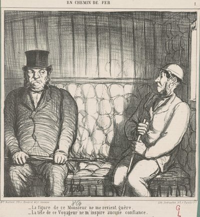 Das Gesicht dieses Herrn gefällt mir kaum ... von Honoré Daumier