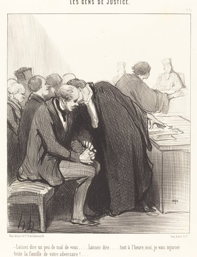 Lassen Sie ein wenig Schlechtes über sich sagen... von Honoré Daumier