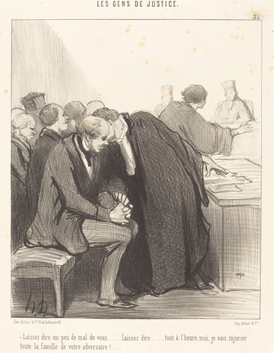 Lassen Sie ein wenig Schlechtes über sich sagen... von Honoré Daumier