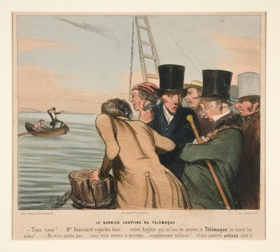 Das letzte Kapitel des Telemach, aus La Caricature (Journal) von Honoré Daumier
