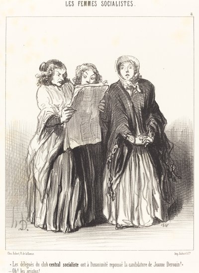 Die Delegierten des zentralen sozialistischen Klubs haben abgelehnt... von Honoré Daumier