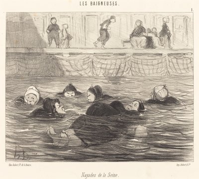 Naiaden der Seine von Honoré Daumier