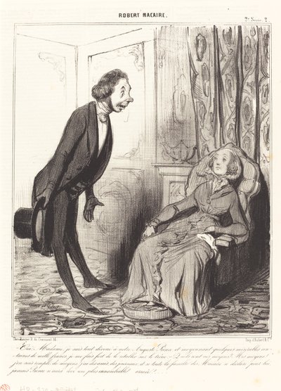 Ja, Madame, ich bin ganz unserem... Prinzen ergeben... von Honoré Daumier