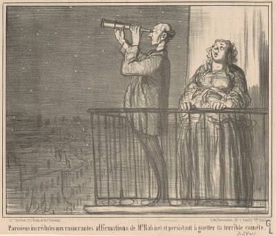 Ungläubige Pariser ... von Honoré Daumier