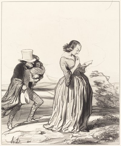 Saperlotte!... wie ich möchte... dass meine Frau fertig ist... von Honoré Daumier