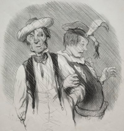 Die schönen Tage des Lebens, Platte 18: Mardi gras von Honoré Daumier