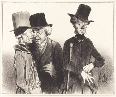 Voila! Du bist Rentier geworden, ich Arzt, er... von Honoré Daumier