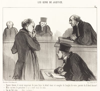 Sehen wir, Zeuge, es wäre wichtig... von Honoré Daumier