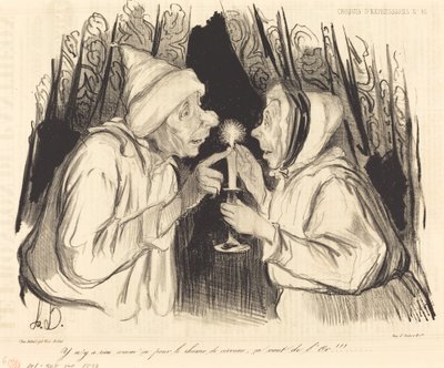 Es gibt nichts Besseres gegen Erkältung... von Honoré Daumier