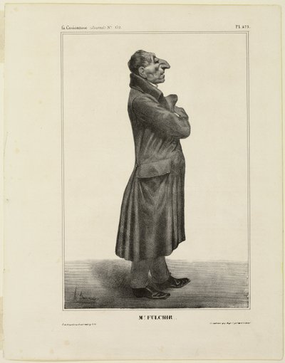 Herr Fulchir, Platte 273 aus Célébrités de la Caricature von Honoré Victorin Daumier