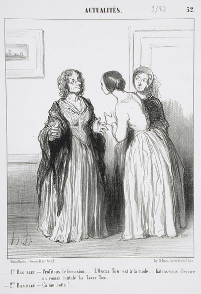1. Blaustrumpf - Nutzen wir die Gelegenheit … von Honoré Daumier
