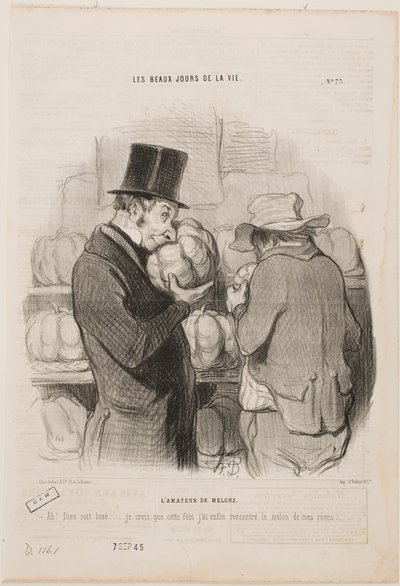 Ein Melonenkenner von Honoré Daumier