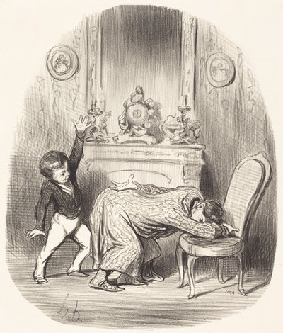 Nach dem Vorbild Heinrichs IV. von Honoré Daumier