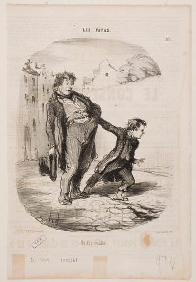 Ein Modell eines Sohnes von Honoré Daumier