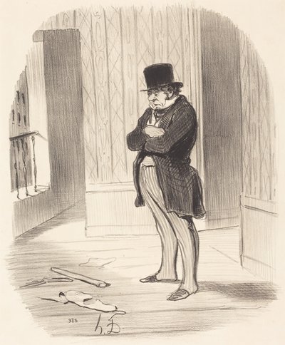 Ausgezogen!... von Honoré Daumier